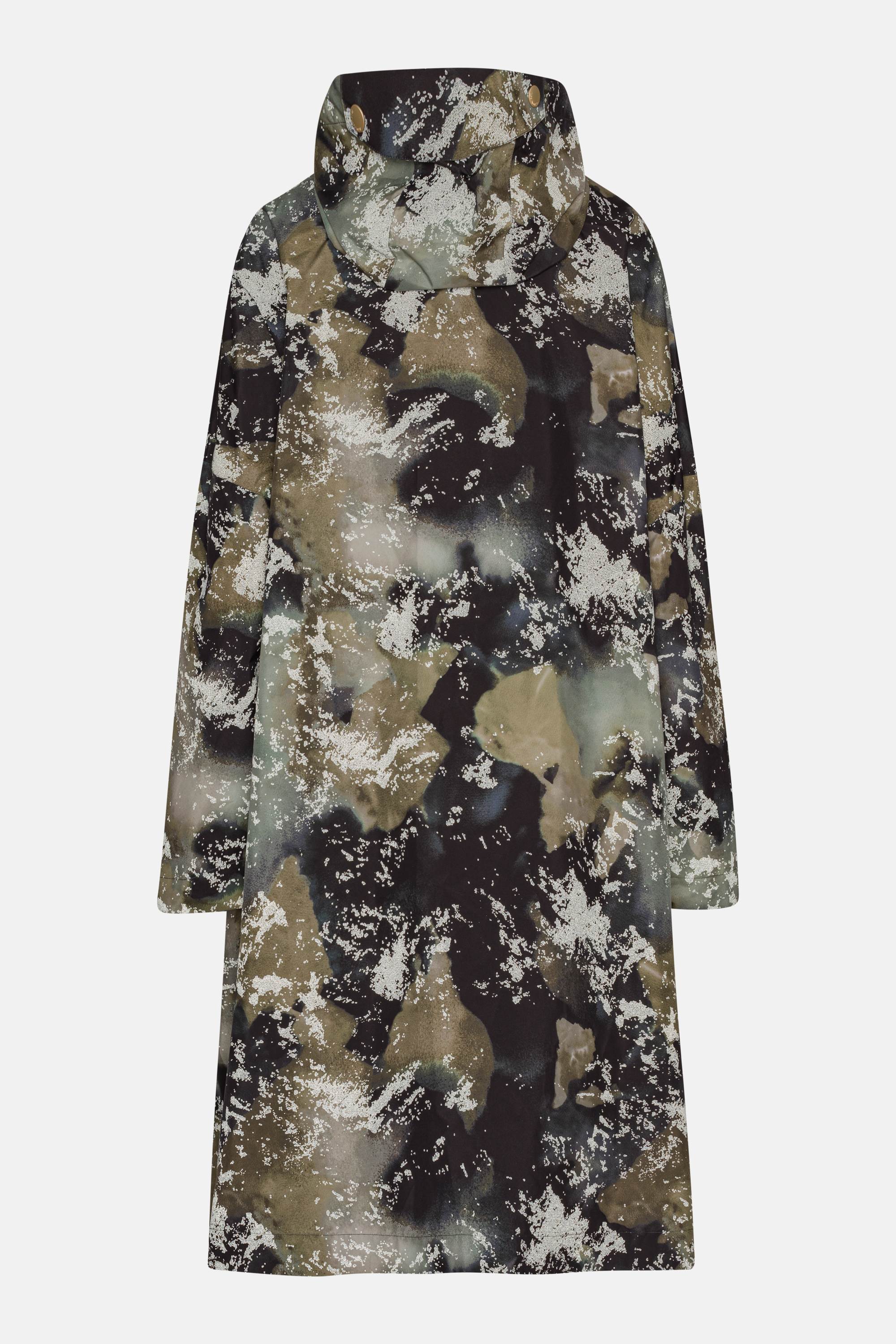 Poncho Raincoat - Moss Print